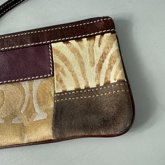 Coach Animal Print Patchwork Clutch/Wristlet - Picture 3 of 14
